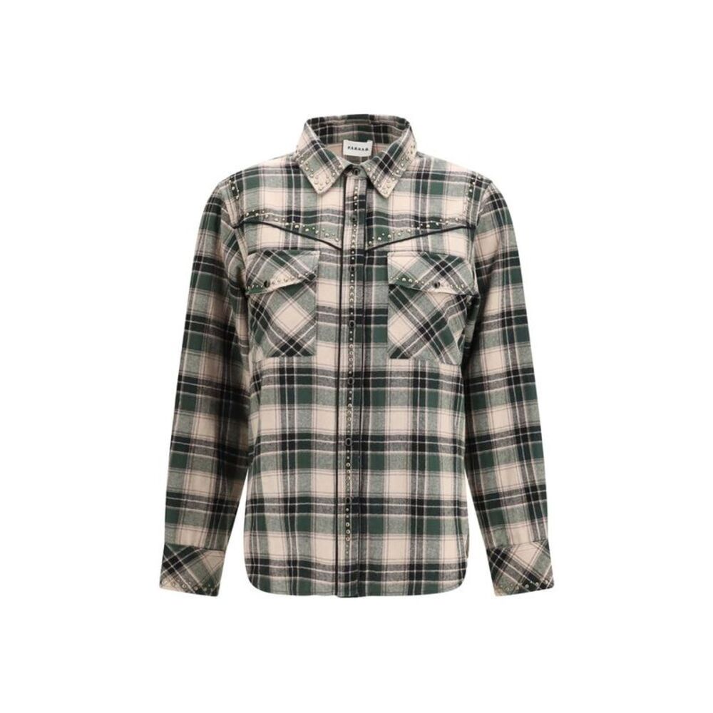 P.A.R.O.S.H. Bicolor Cotton Pattern Women's Shirt
